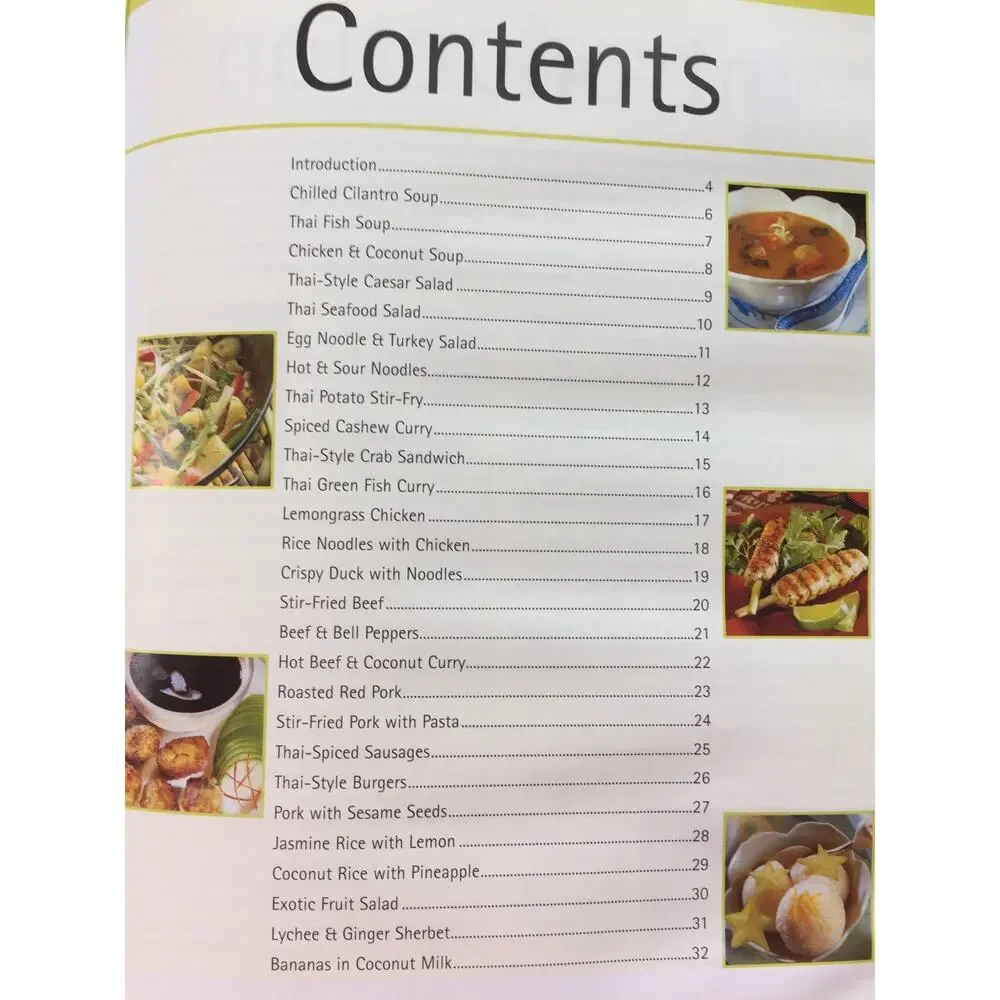 Thai Cooking PRACTICAL SIMPLE THAI Recipes Illustrated Collectible Cookbook